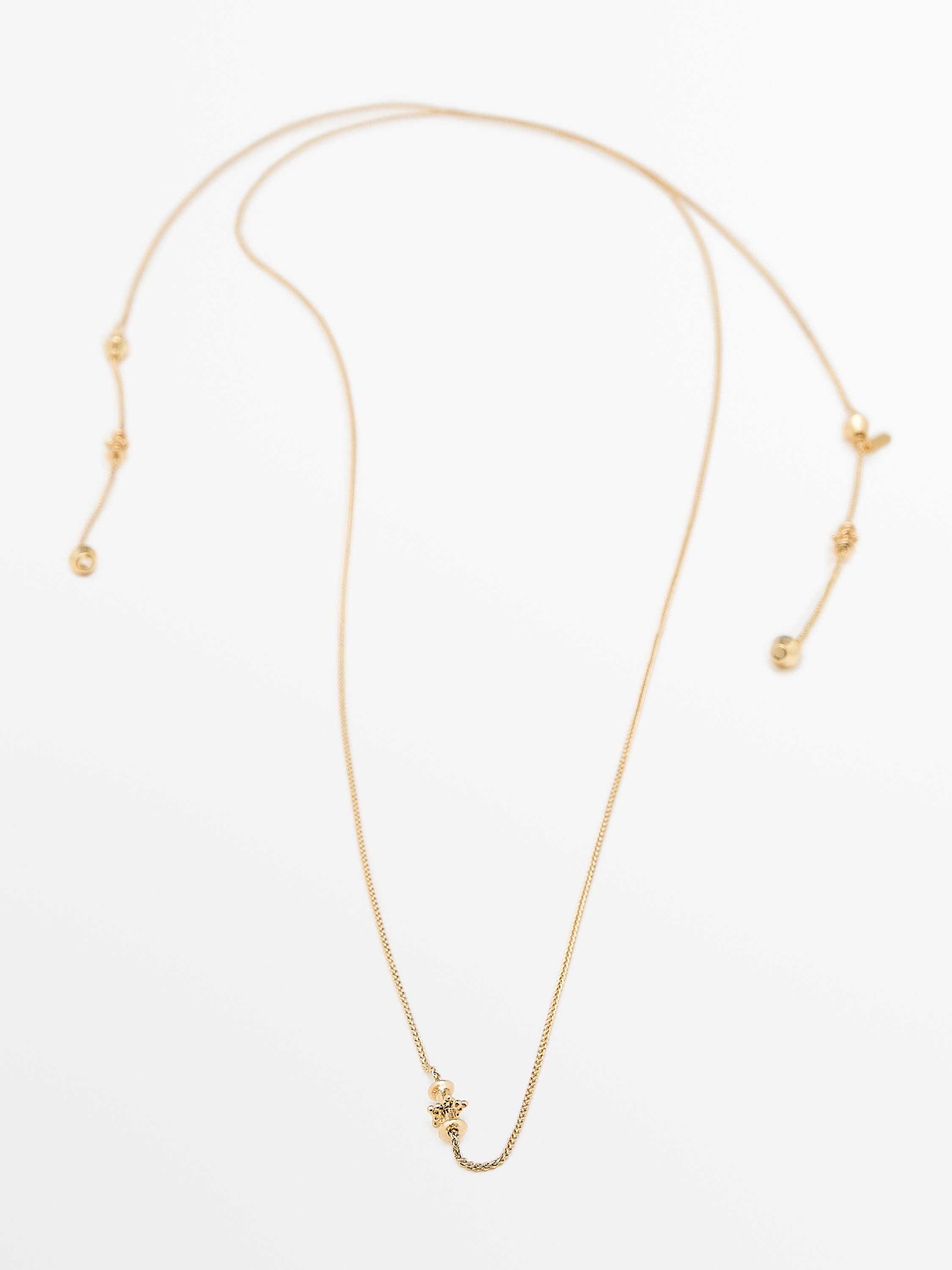 Multi-way necklace with pieces